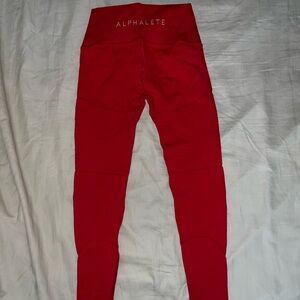 Alphalete red leggings size M